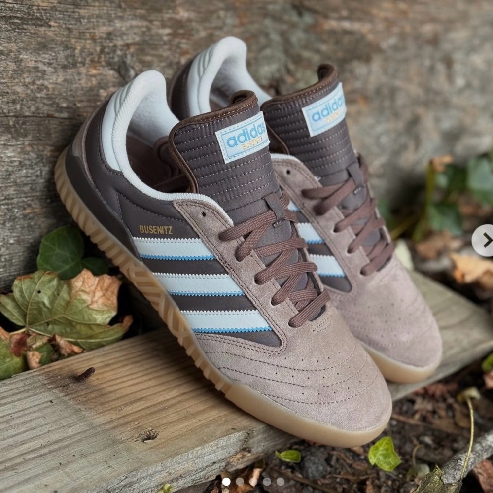 Adidas Busenitz Gray and Brown Shoes